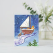 Carte postale du Catboat no 1 (Debout devant)