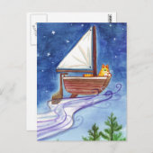 Carte postale du Catboat no 1 (Devant / Derrière)