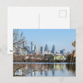 Carte postale du centre-ville de Philadelphie (Devant / Derrière)