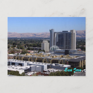 Carte postale du centre-ville de San Jose