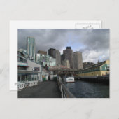 Carte postale du centre-ville de Seattle (Devant / Derrière)