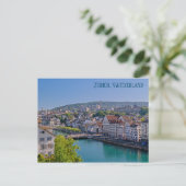 Carte postale du centre-ville de Zurich (Debout devant)