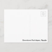 Carte postale du centre-ville Fort Myers Florida (Dos)