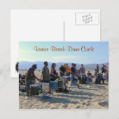 Carte postale du Cercle de Tambour de Venice Beach (Devant / Derrière)