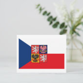 Carte postale du certificat d'authenticité Flagw d (Debout devant)