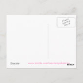 Carte postale du certificat de naissance de fille  (Dos)