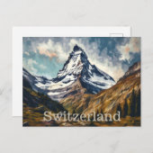 Carte postale du Cervin Suisse (Devant / Derrière)