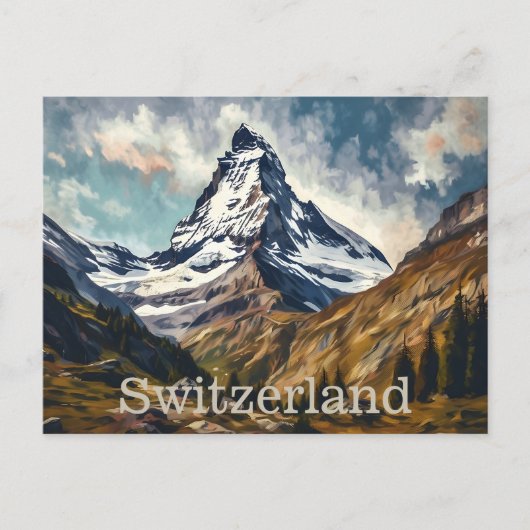Carte postale du Cervin Suisse (Devant)