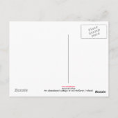 carte postale du chalet abandonné (Dos)