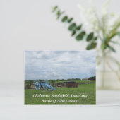 Carte postale du champ de bataille de Chalmette (Debout devant)