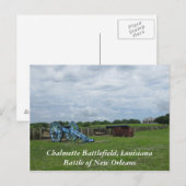 Carte postale du champ de bataille de Chalmette (Devant / Derrière)