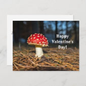 Carte postale du Champagne Rouge Saint Valentin (Devant / Derrière)