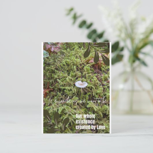 Carte postale du champignon Belknap avec devis de (Debout devant)