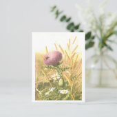 Carte postale du chardon et de l'abeille (Debout devant)