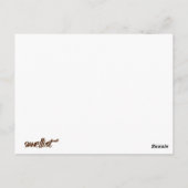 Carte postale du chat de Chananas à l'ananas (Dos)