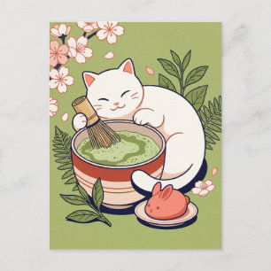 Carte postale du chat Taiyaki