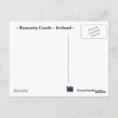 Carte postale du château de Bunratty (Dos)