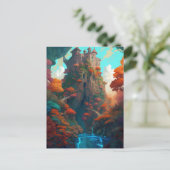 Carte postale du château de fantasy magique (Debout devant)