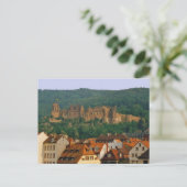 Carte postale du château de Heidelberg (Debout devant)