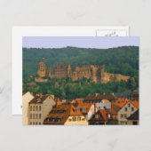 Carte postale du château de Heidelberg (Devant / Derrière)
