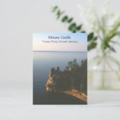 Carte postale du château de Miners (Debout devant)