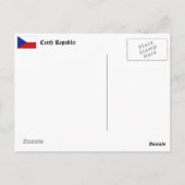 Carte postale du château de Prague (Dos)