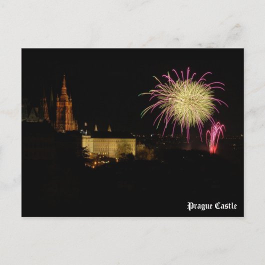Carte postale du château de Prague (Devant)