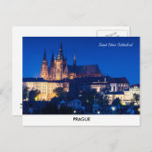 Carte postale du château de Prague (Devant / Derrière)
