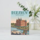 Carte postale du château d'Egeskov (Debout devant)