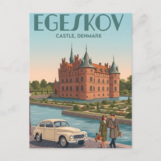 Carte postale du château d'Egeskov (Devant)
