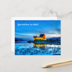 Carte postale du château d'Eilean Donan, Écosse