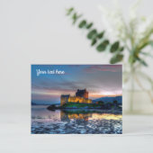 Carte postale du château d'Eilean Donan, Écosse (Debout devant)