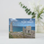 Carte postale du château des Îles Vierges (Debout devant)