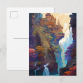 Carte postale du château d'Imaginaire magique (Devant / Derrière)