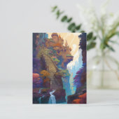 Carte postale du château d'Imaginaire magique (Debout devant)