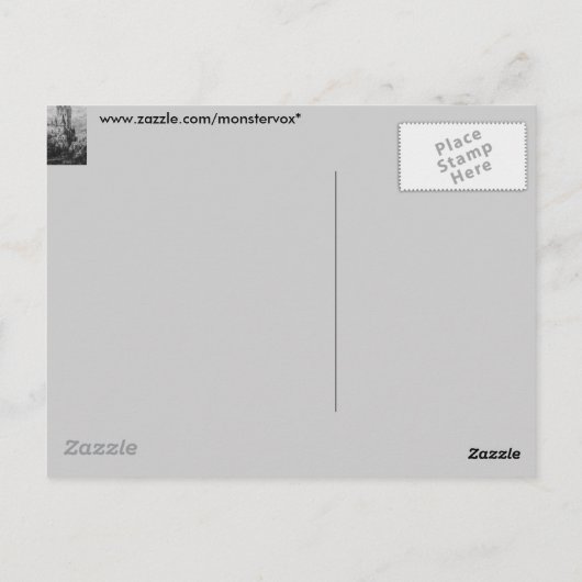 Carte postale du château médiéval (Dos)