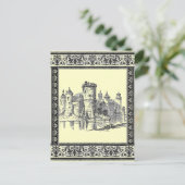 Carte postale du château médiéval (Debout devant)