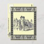 Carte postale du château médiéval (Devant / Derrière)