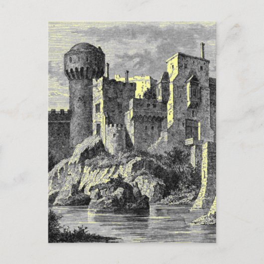 Carte postale du château médiéval (Devant)