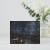 Carte postale du chemin forestier (Debout devant)