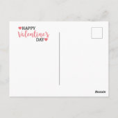 Carte postale du chien de la Saint-Valentin (Dos)