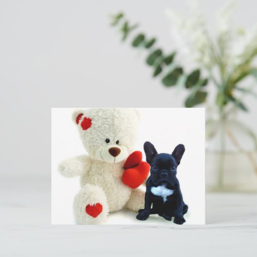 Carte postale du chiot de Valentine (Debout devant)