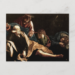 Carte postale du Christ au Jardin par Caravage