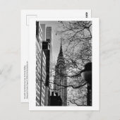 Carte postale du Chrysler Building de Manhattan (Devant / Derrière)