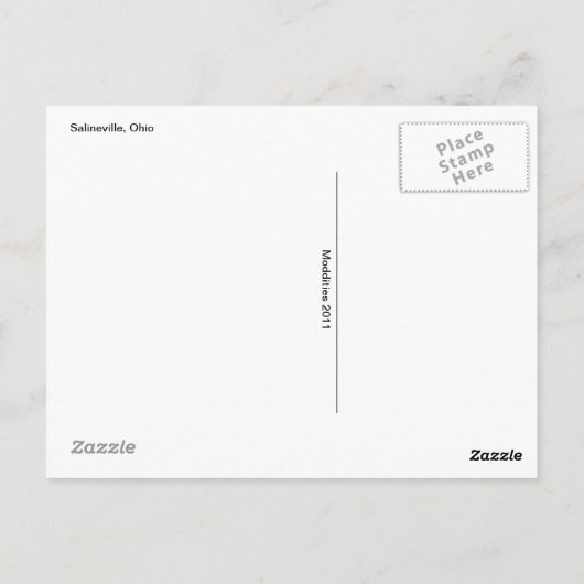 Carte postale du cimetière (Dos)