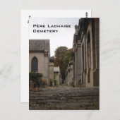 Carte postale du cimetière du Père Lachaise (Devant / Derrière)
