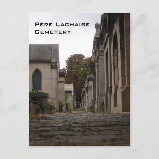 Carte postale du cimetière du Père Lachaise (Devant)