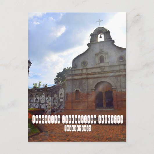 Carte postale du cimetière souterrain de Nagcarlan (Devant)