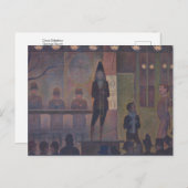 Carte postale du Cirque de Georges Seurat (Devant / Derrière)