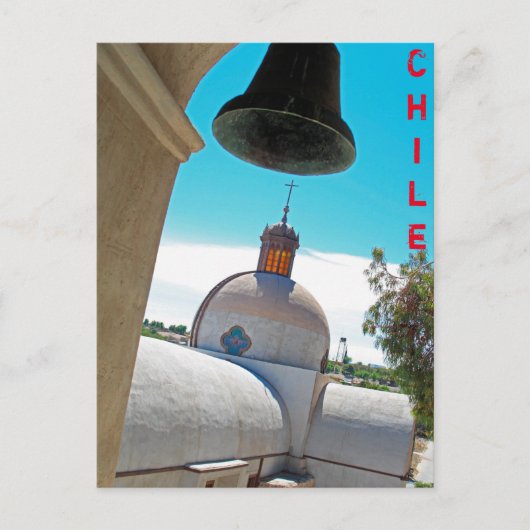 Carte postale du clocher du Chili (Devant)